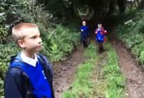 The video shows how the children cross the A30 by bridge and then walk along Grist Lane to the village of Angarrack before crossing over fields to Gwinear Lane The video shows how the children cross the A30 by bridge and then walk along Grist Lane to the village of Angarrack before crossing over fields to Gwinear Lane